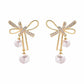 Stunning Pearl Bow Earrings