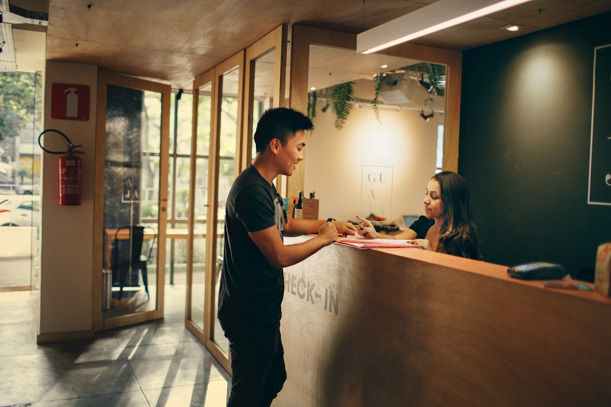 Home Hospitality reception and guest service