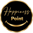Happiness point black and gold logo